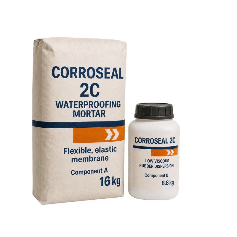 CorrPRE CorroSeal 2C component A and B waterproofing